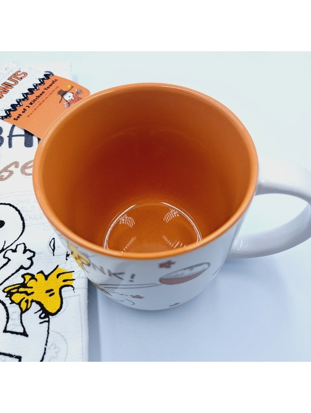 Fall Autumn Snoopy Peanuts Football Mug & Kitchen Towel Thanksgiving Decor
